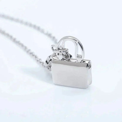 [Panda Jewelry]AMULETTE PEDANT SILVER NECKLACE