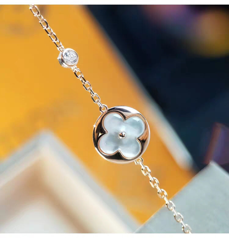 [Panda Jewelry]SUN MOP GOLD 1 DIAMOND NECKLACE