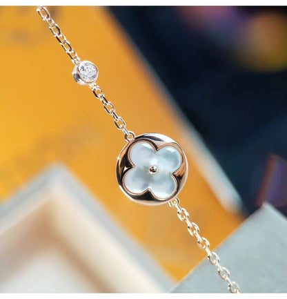 [Panda Jewelry]SUN MOP GOLD 1 DIAMOND NECKLACE