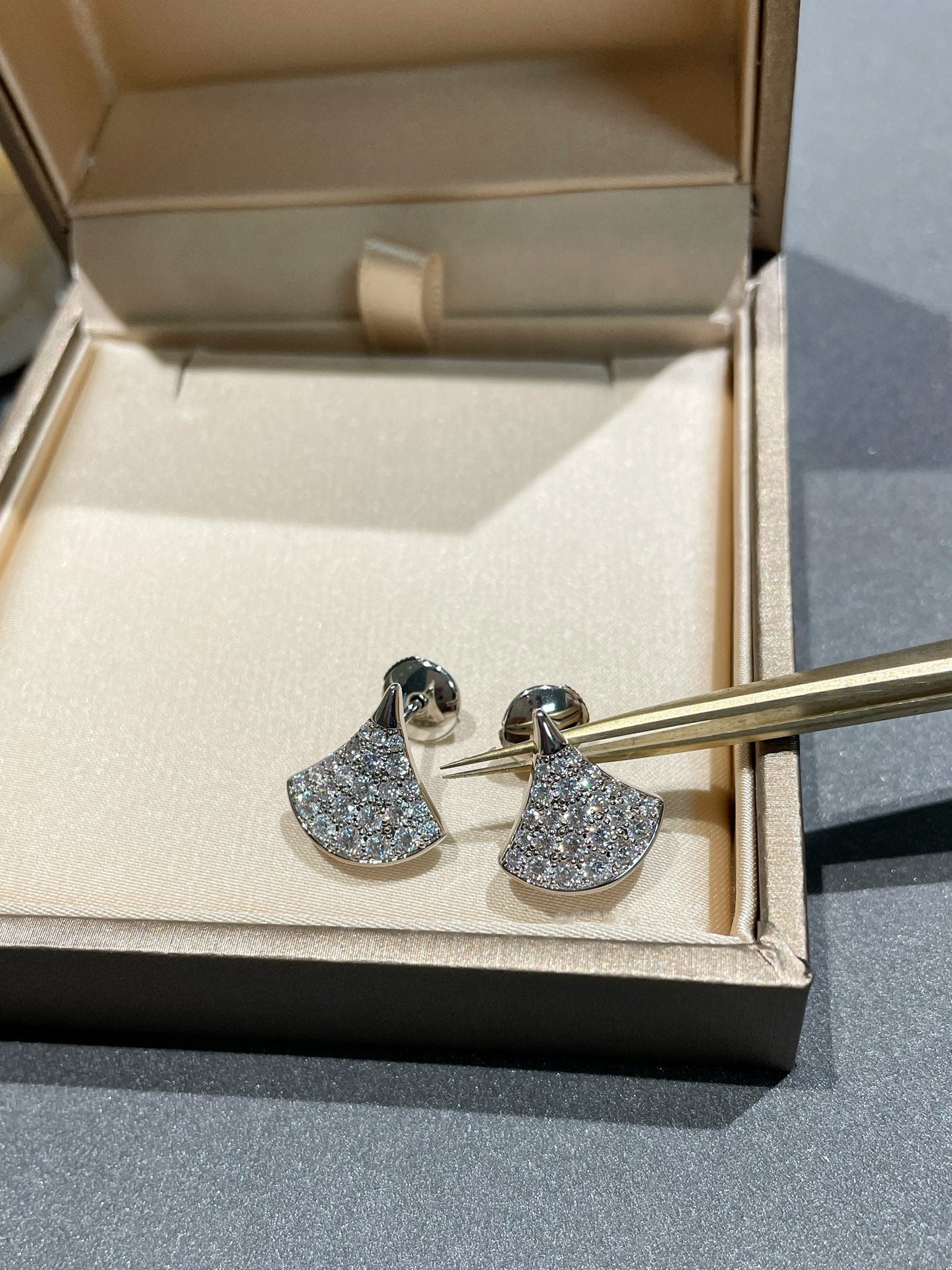 [Panda Jewelry]DREAM STUD EARRINGS DIAMOND