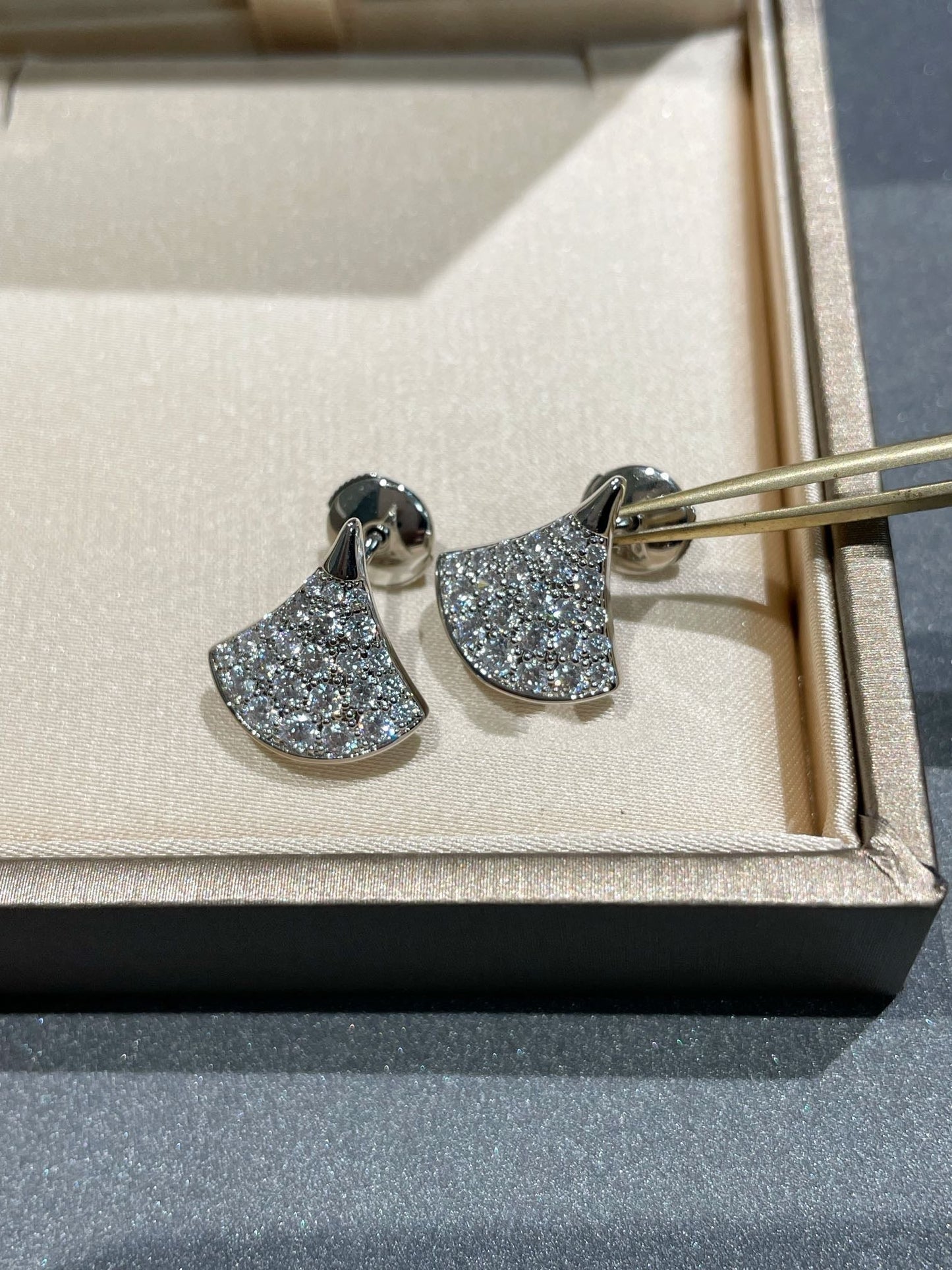 [Panda Jewelry]DREAM STUD EARRINGS DIAMOND