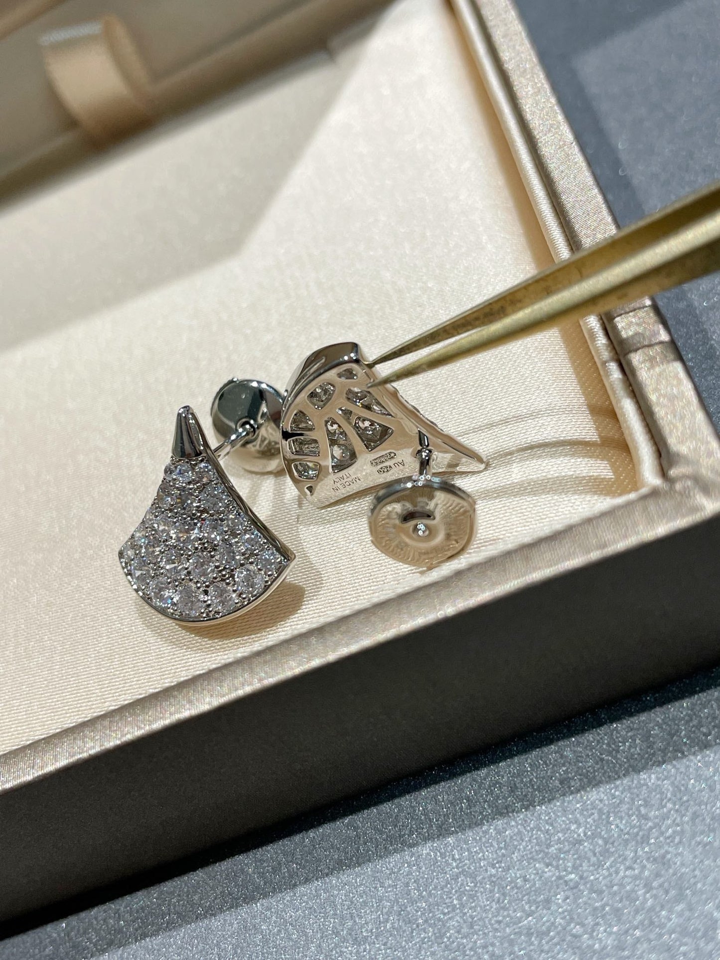 [Panda Jewelry]DREAM STUD EARRINGS DIAMOND