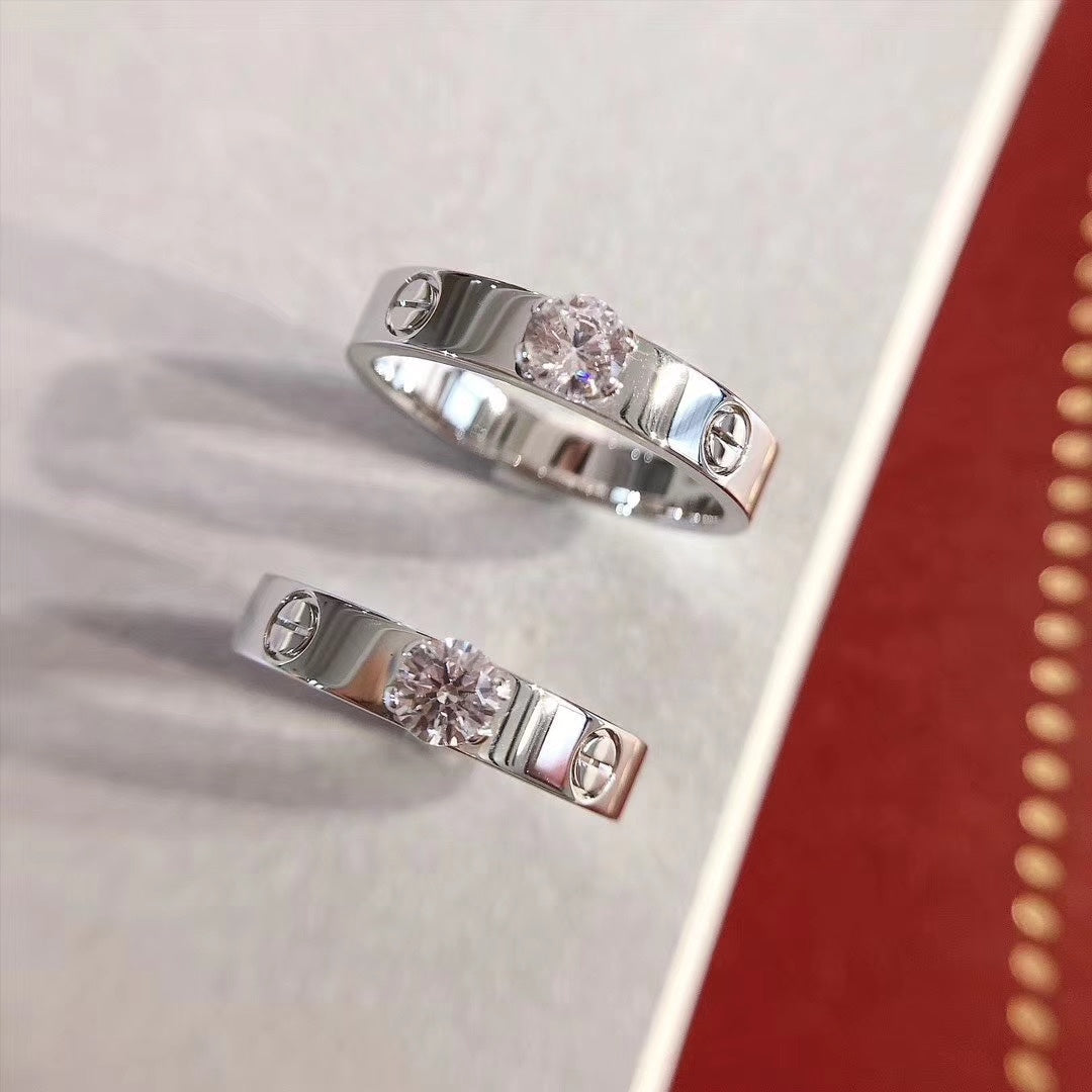 [Panda Jewelry]LOVE RING 3.6MM 1 BIG DIAMOND