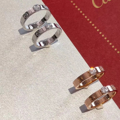 [Panda Jewelry]LOVE RING 3.6MM 1 BIG DIAMOND