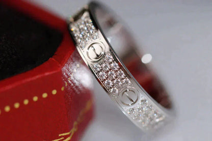 [Panda Jewelry]LOVE RING 3.6MM DIAMOND PAVED
