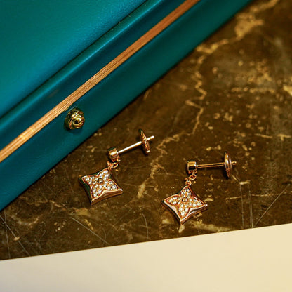 [Panda Jewelry]STAR DIAMONDS EARRINGS GOLD
