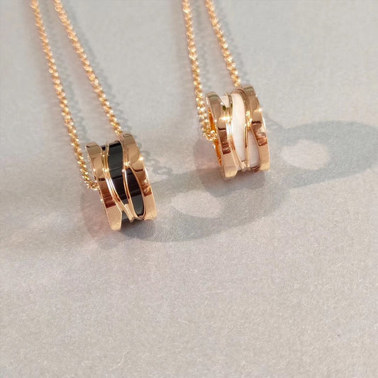 [Panda Jewelry]ZERO 1 NECKLACE PINK GOLD