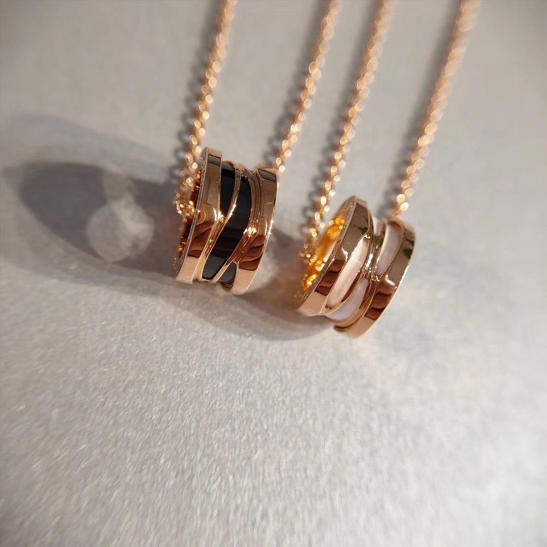 [Panda Jewelry]ZERO 1 NECKLACE PINK GOLD