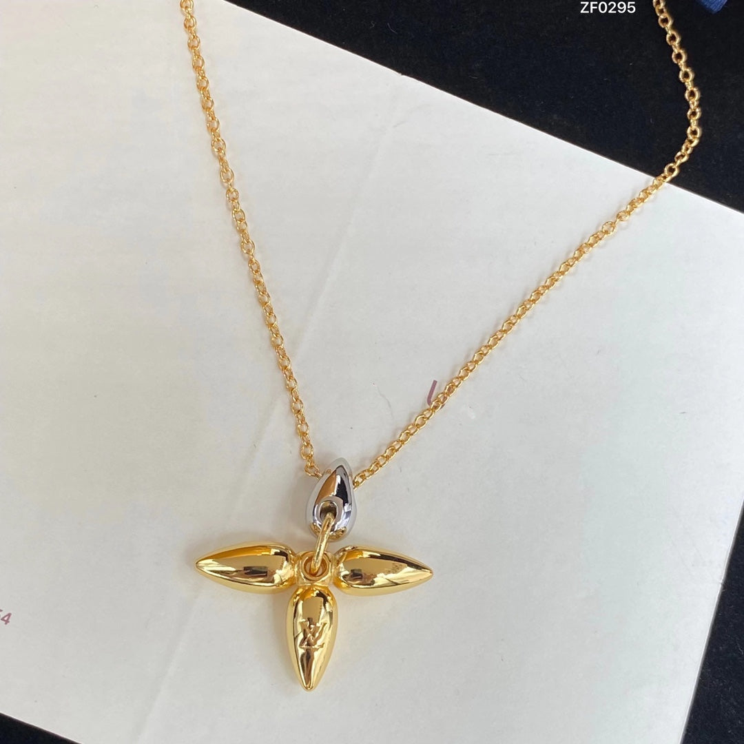 [Panda Jewelry]LOUISETTE PEDANT GOLD NECKLACE