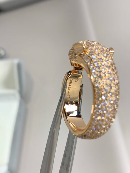 [Panda Jewelry]PANTHERE PINK GOLD DIAMOND RING