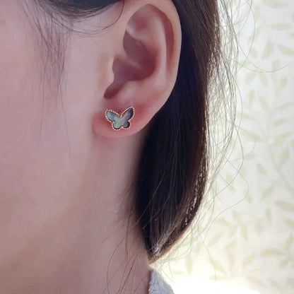 [Panda Jewelry]BUTTERFLY DARK MOP  EARRINGS