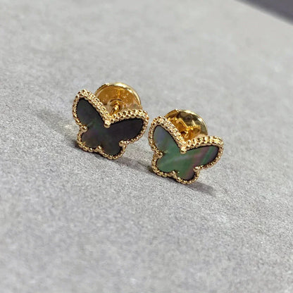 [Panda Jewelry]BUTTERFLY DARK MOP  EARRINGS