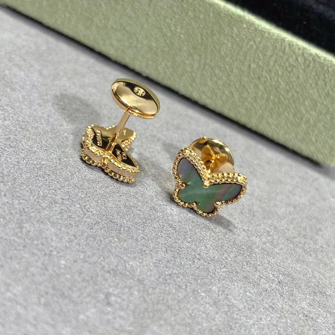 [Panda Jewelry]BUTTERFLY DARK MOP  EARRINGS