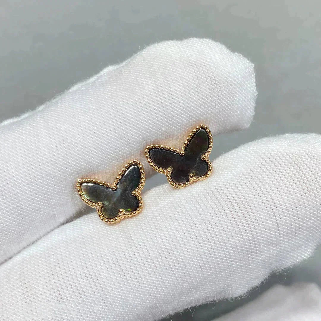 [Panda Jewelry]BUTTERFLY DARK MOP  EARRINGS