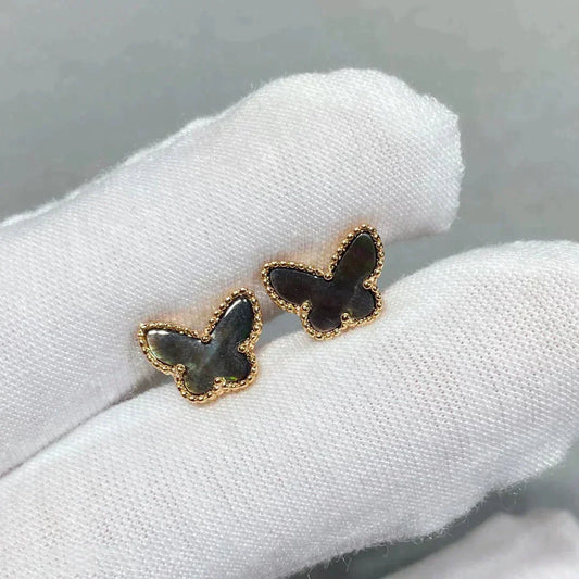 [Panda Jewelry]BUTTERFLY DARK MOP  EARRINGS