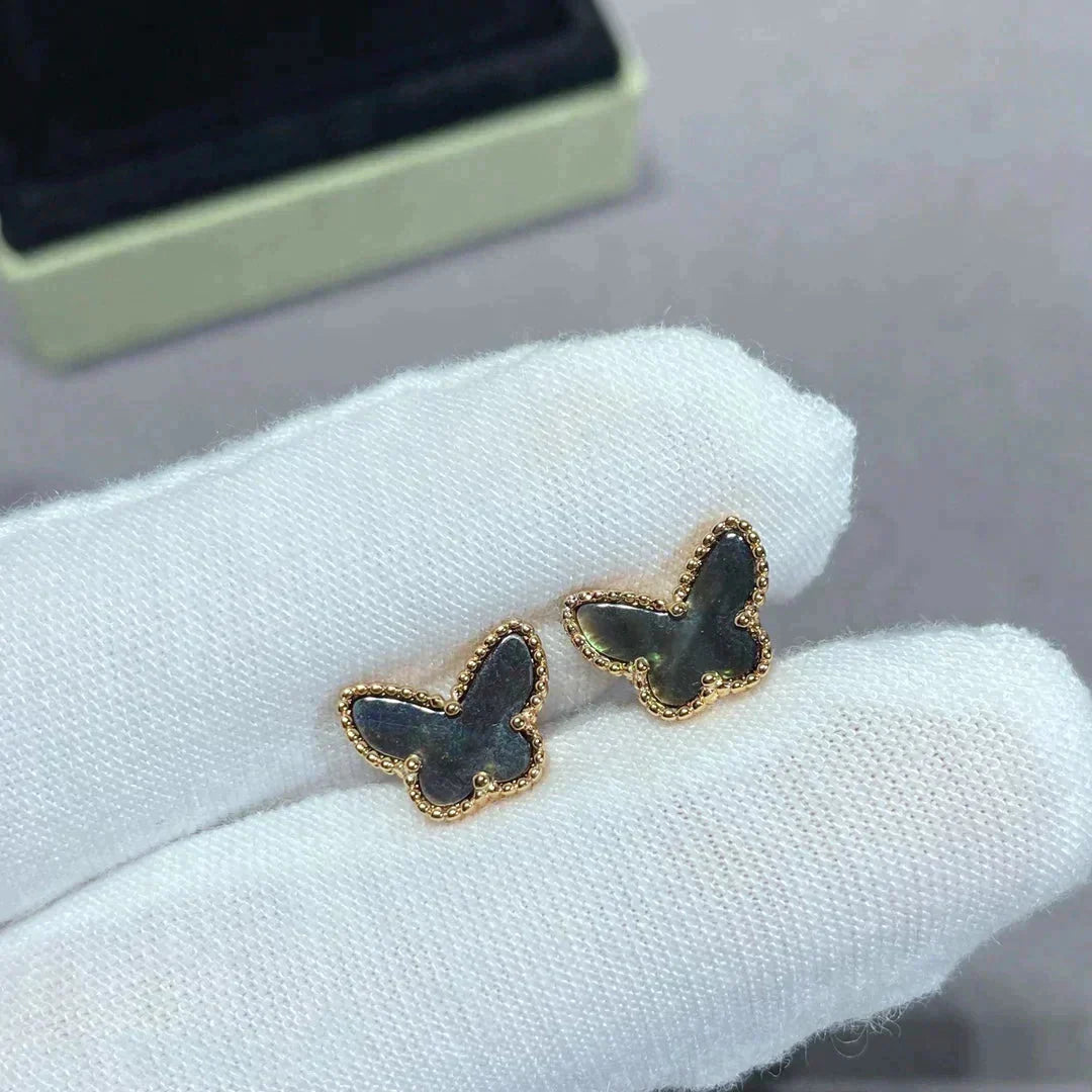 [Panda Jewelry]BUTTERFLY DARK MOP  EARRINGS