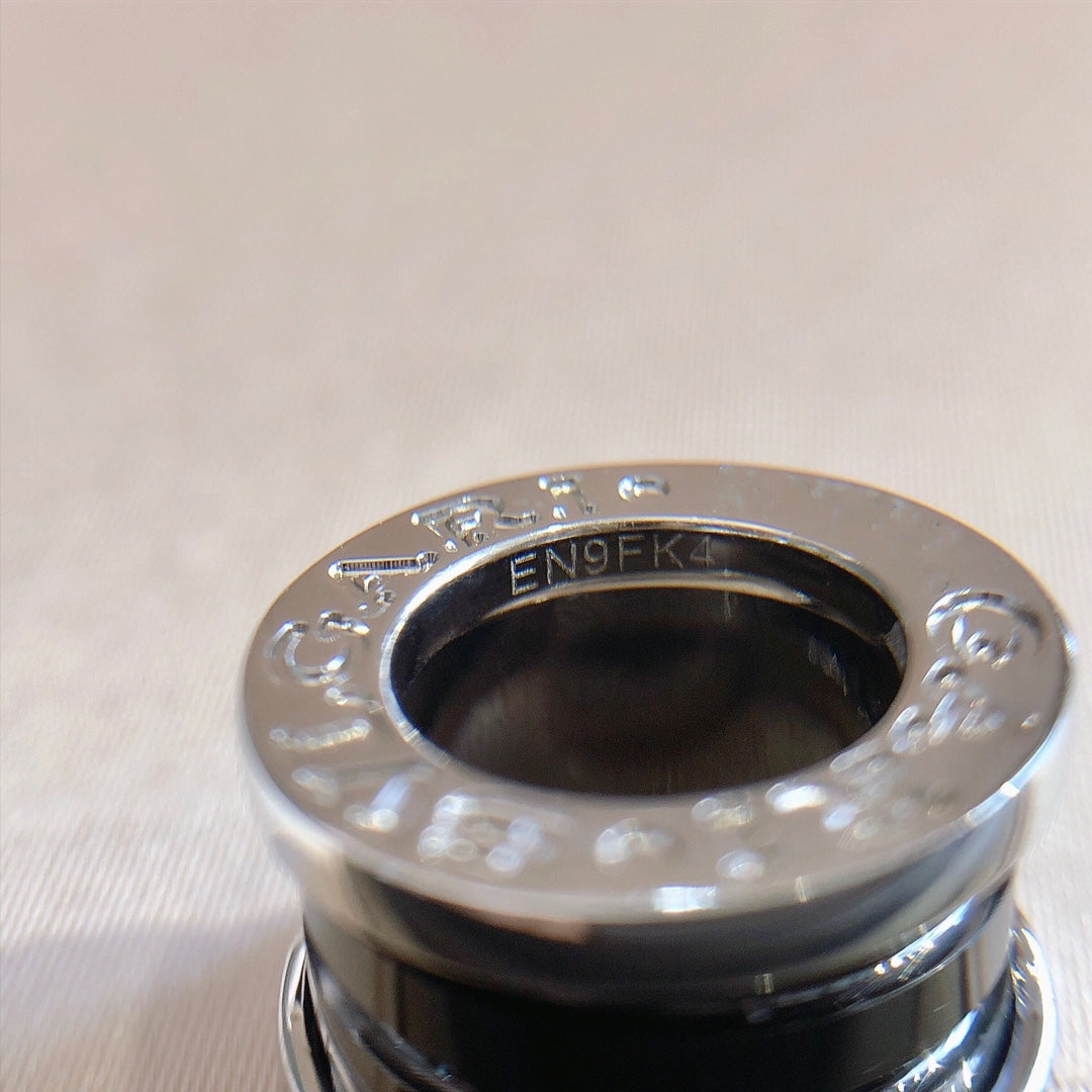 [Panda Jewelry]ZERO 1 BLACK CERAMIC SILVER NECKLACE