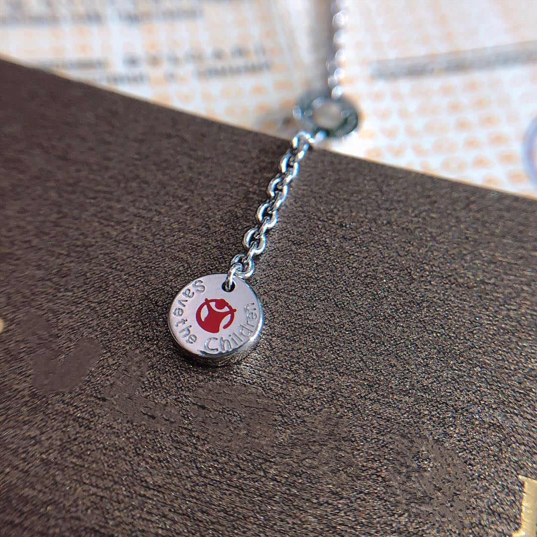 [Panda Jewelry]ZERO 1 BLACK CERAMIC SILVER NECKLACE