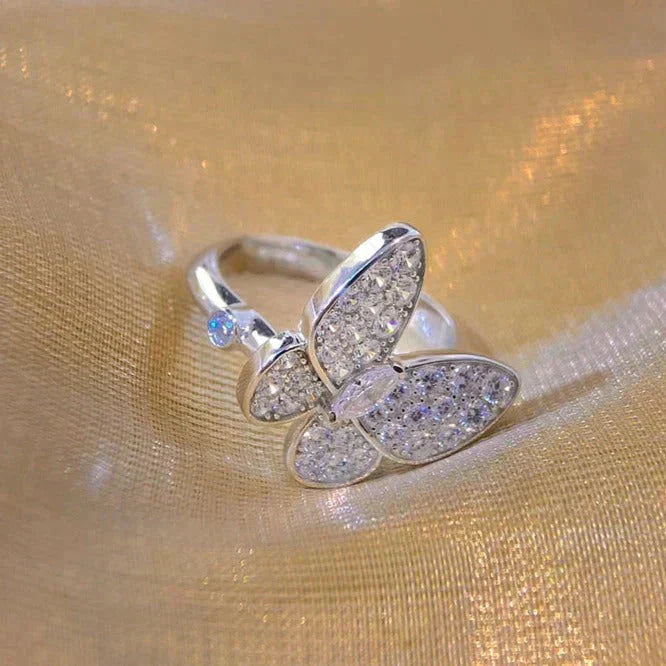 [Panda Jewelry]BUTTERFLY DIAMOND RING
