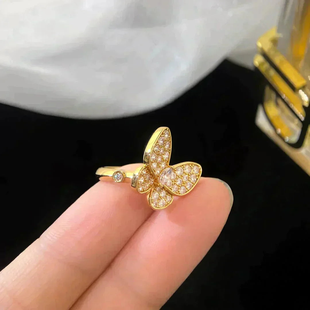 [Panda Jewelry]BUTTERFLY DIAMOND RING