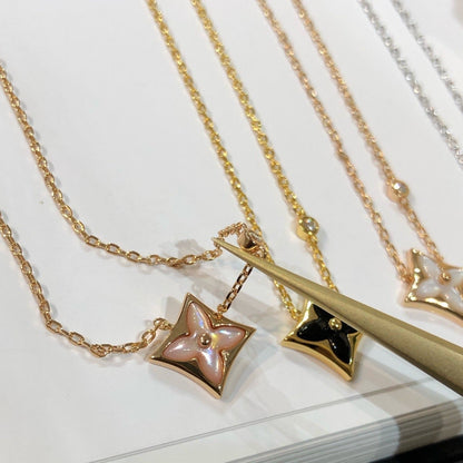 [Panda Jewelry]STAR BLACK MOP NECKLACE
