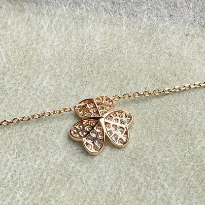 [Panda Jewelry]FLOWER DIAMOND NECKLACE