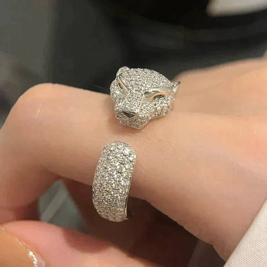 [Panda Jewelry]PANTHERE 5.5MM ALL DIAMOND RING