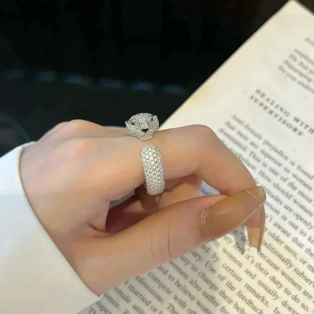 [Panda Jewelry]PANTHERE 5.5MM ALL DIAMOND RING