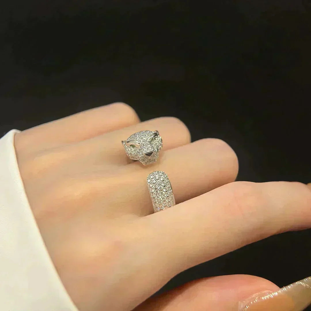 [Panda Jewelry]PANTHERE 5.5MM ALL DIAMOND RING