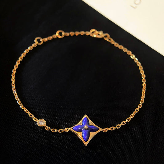 [Panda Jewelry]COLOR STAR PINK GOLD DIAMOND BRACELET