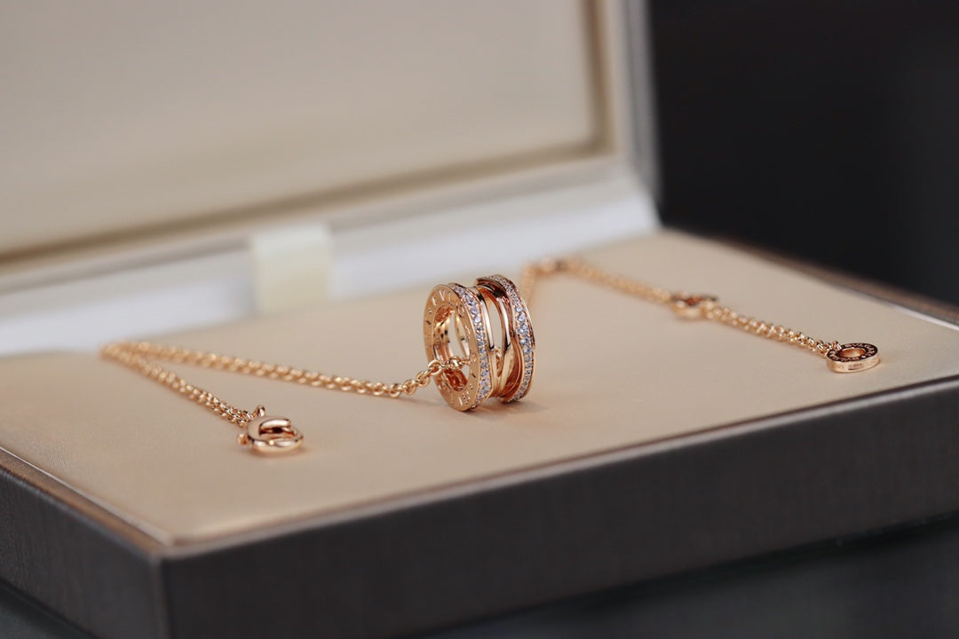 [Panda Jewelry]ZERO 1 PINK GOLD NECKLACE