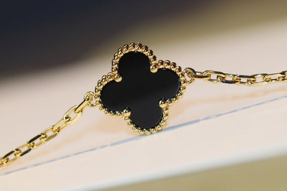[Panda Jewelry]CLOVER 20 MOTIFS ONYX ROSE GOLD