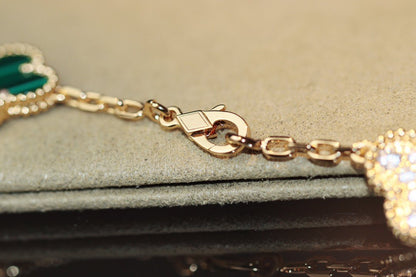 [Panda Jewelry]CLOVER 20 MOTIFS ONYX ROSE GOLD