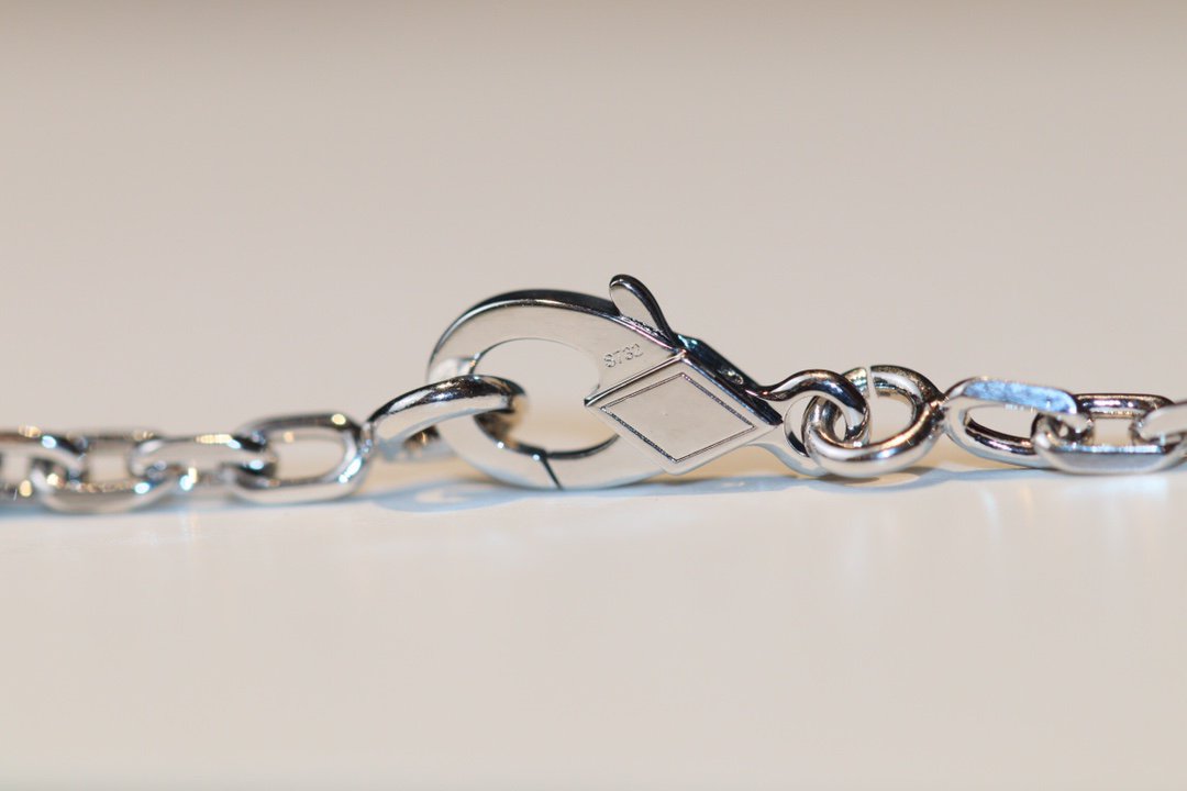 [Panda Jewelry]CLOVER 20 MOTIFS ONYX DIAMOND SILVER