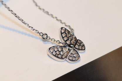 [Panda Jewelry]BUTTERFLY DIAMOND NECKLACE