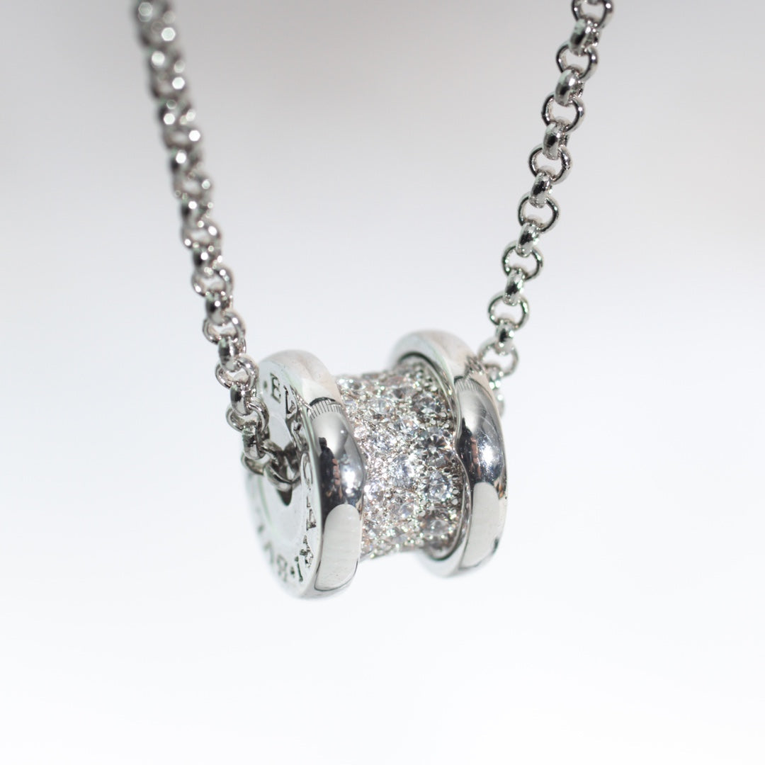 [Panda Jewelry]ZERO 1 SILVER DIAMOND NECKLACE