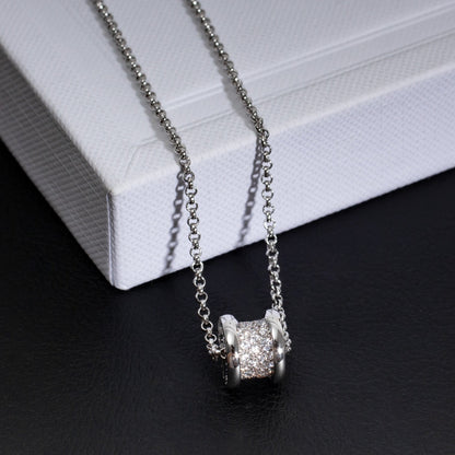 [Panda Jewelry]ZERO 1 SILVER DIAMOND NECKLACE