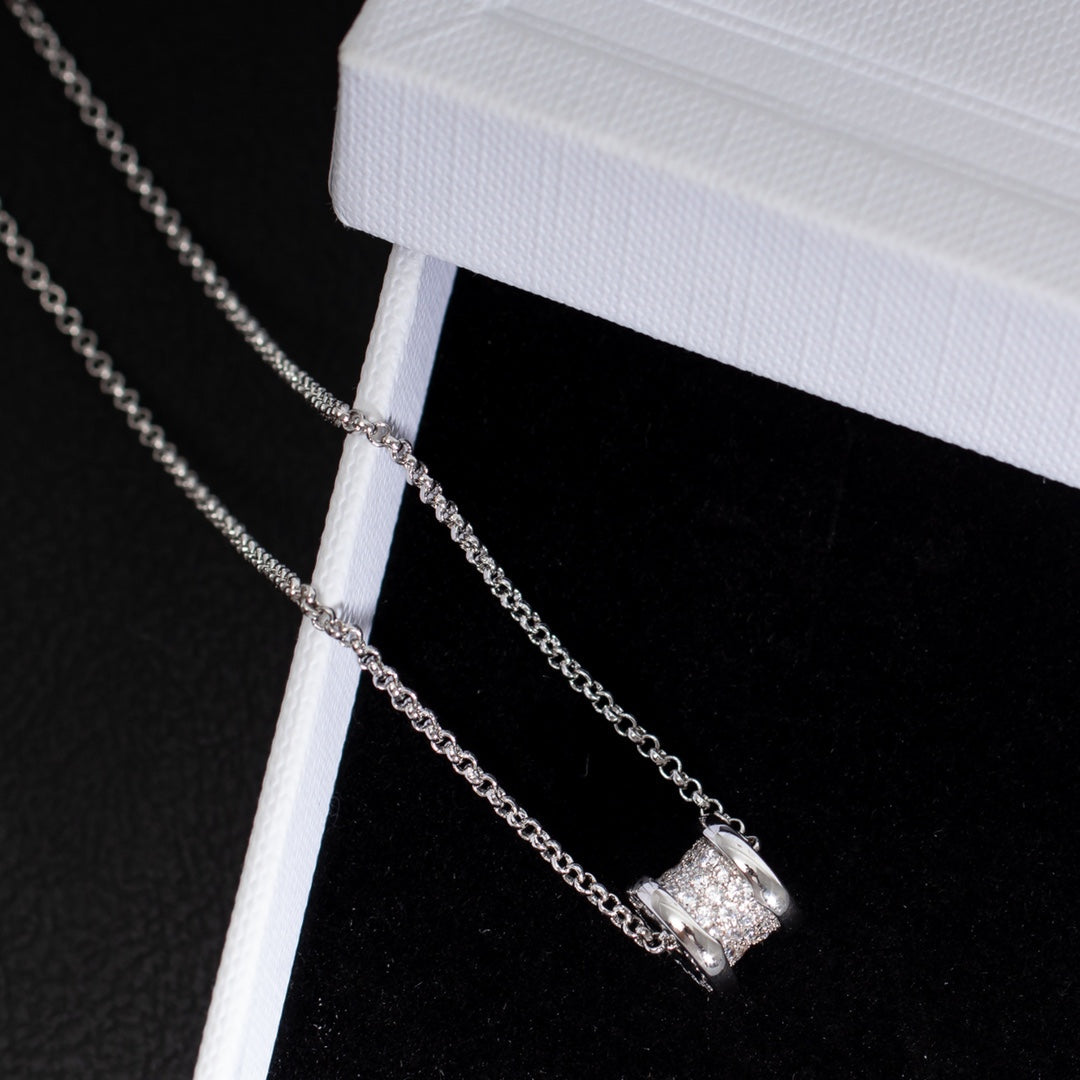 [Panda Jewelry]ZERO 1 SILVER DIAMOND NECKLACE