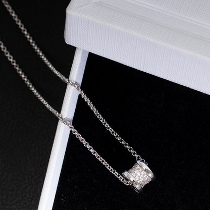 [Panda Jewelry]ZERO 1 SILVER DIAMOND NECKLACE