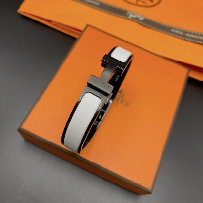[Panda Jewelry]H BRACELET 12MM BLACK WHITE CERAMIC