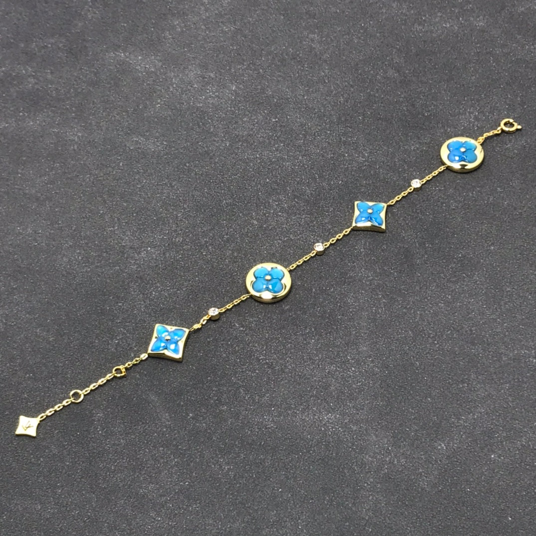 [Panda Jewelry]STAR AND SUN TURQUOISE 4 MOTIFS 3 DIAMONDS