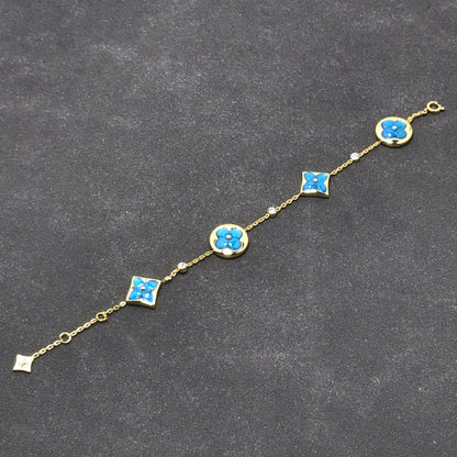 [Panda Jewelry]STAR AND SUN TURQUOISE 4 MOTIFS 3 DIAMONDS