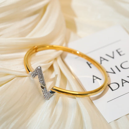[Panda Jewelry]VOLTE UPSITE DOWN GOLD DIAMOND BRACELET