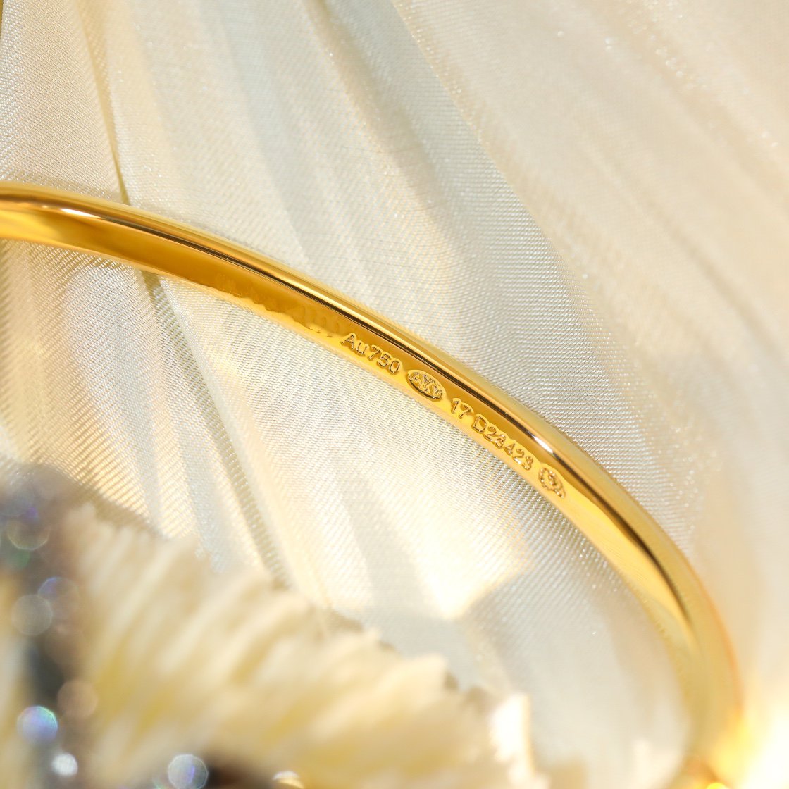 [Panda Jewelry]VOLTE UPSITE DOWN GOLD DIAMOND BRACELET