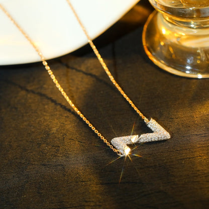 [Panda Jewelry]VOLT SILVER DIAMOND PEDANT NECKLACE