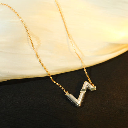 [Panda Jewelry]VOLT SILVER DIAMOND PEDANT NECKLACE