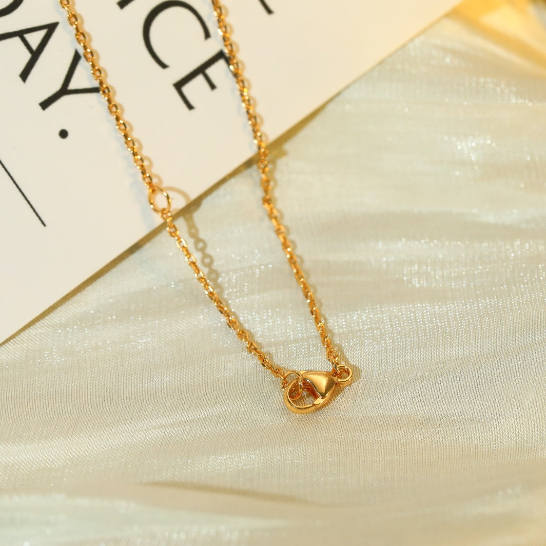 [Panda Jewelry]VOLT SILVER DIAMOND PEDANT NECKLACE