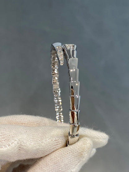 [Panda Jewelry]SERPENTI BRACELET DIAMONDS SILVER