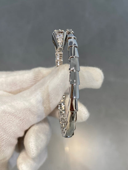 [Panda Jewelry]SERPENTI BRACELET DIAMONDS SILVER