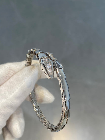 [Panda Jewelry]SERPENTI BRACELET DIAMONDS SILVER